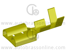 Wire Terminal No 18 (Female, Natural Brass)